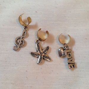 LOWEST PRICE 3 cute vintage boho ear cuffs EUC